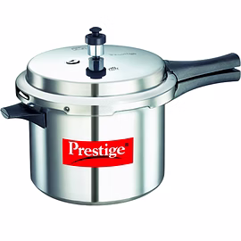 Prestige Popular Aluminium Pressure Cooker, 5 Litres