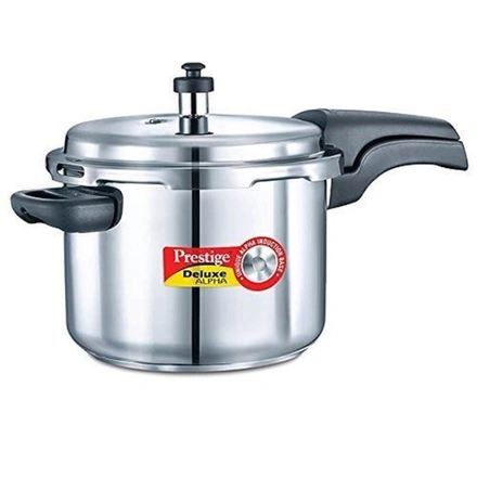 Prestige Deluxe Alpha Stainless Steel Pressure Handi with Glass Lid, 2 Litres-WE1505