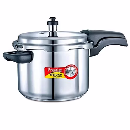 Prestige Deluxe Alpha Stainless Steel Pressure Handi with Glass Lid, 2 Litres