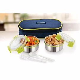 Magnus Avanza Clip Lock Lunch Box Oval (2 Pcs Set)
