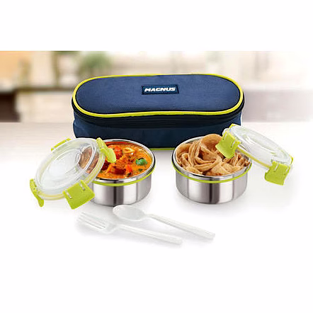 Magnus Avanza Clip Lock Lunch Box Oval (2 Pcs Set)