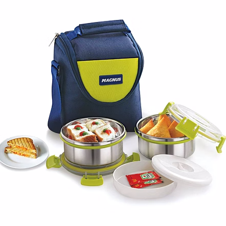 Magnus Fresh Meal Aura Stainless Steel Containers 2 Sets