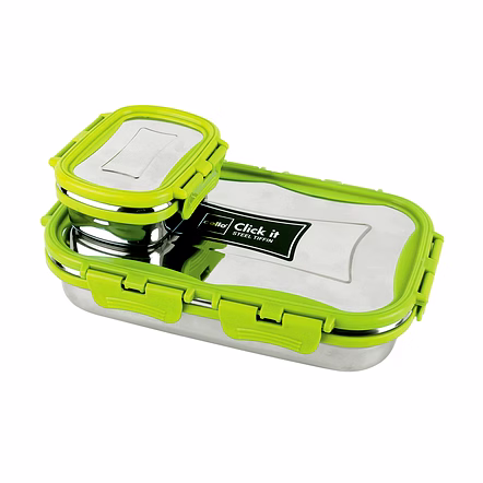 Cello Click It Stainless Steel Lunch Box