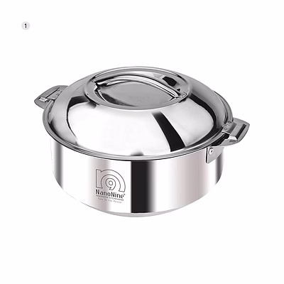 nanonine stainless steel casserole / serving pot 800 ml