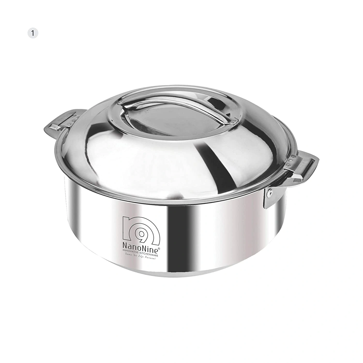 Nanonine Stainless Steel Casserole / Serving Pot 1200 ML-WE1567