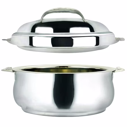 Nanonine Stainless Steel Casserole / Serving Pot 1800 ML