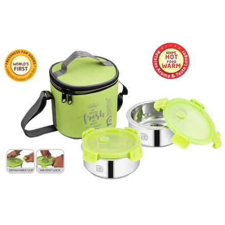 Nanonine Insulock Tiffin with Bag 2 Set Containers-WE1571