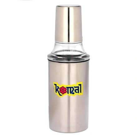 KOMAL Stainless Steel Oil Dispenser 350 ML-WE1582