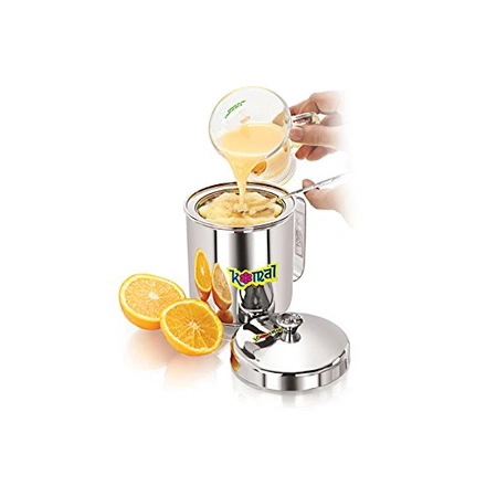 KOMAL Stainless Steel Oil and Juice Soup Strainer with Pot - 1000 ML -WE1586