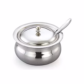 Mukti Stainless Steel Utterly Butterly Ghee Pot Container Big