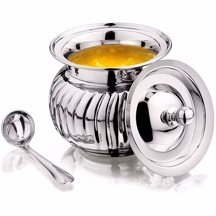 MUKTI Stainless Steel Bilona Nutri Ghee Pot 350 ML