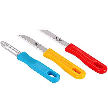 Rena Stainless Steel Knife 3 Pices Set ( 2 Knife Plus 1 Peeler )