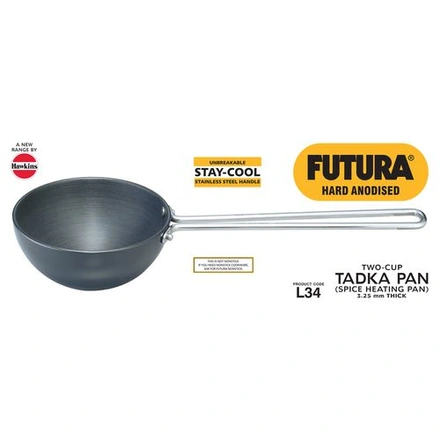 Hawkins Futura Hard Anodised Tadka/Spice Heating Pan-WE1626