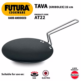 Hawkins Futura Hard Anodised TAWA 22cm