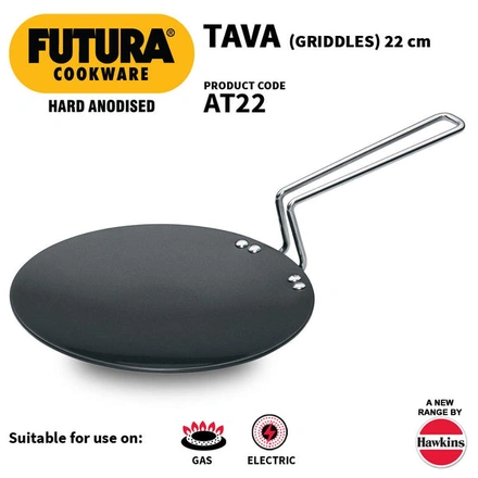 Hawkins Futura Hard Anodised TAWA 22cm-WE1651