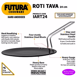 Hawkins Futura Hard Anodised TAWA 24cm