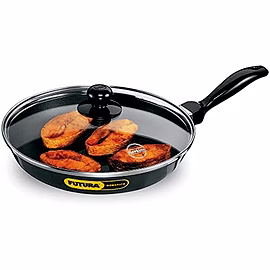 Hawkins Futura Nonstick Frying Pan with Glass Lid 26cm