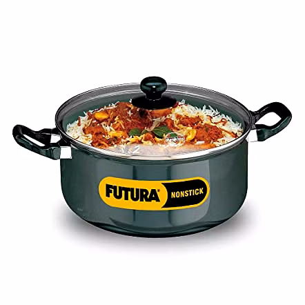 Hawkins Futura Nonstick Stewpots with Glass Lid 5 Litre
