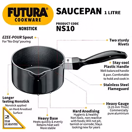 Hawkins Futura Hard Anodised Saucepans 1 Litre