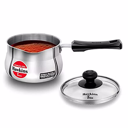 Hawkins Induction Stainless Steel Tpan with Glass Lid 1.5 Litre