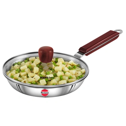 Hawkins Tri-Ply Stainless Steel Induction Frying Pan 22 cm-WE1728