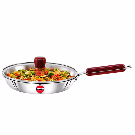 Hawkins Tri-Ply Stainless Steel Induction Frying Pan 26 cm
