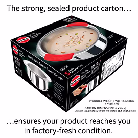 Hawkins  Try-Ply Stainless Steel Induction Tope 2 Litre