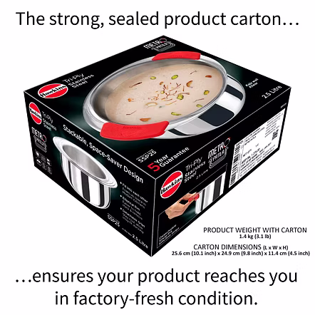 Hawkins  Try-Ply Stainless Steel Induction Tope 2 Litre