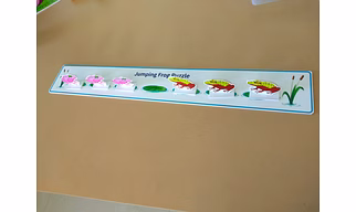 Jumping frog puzzle