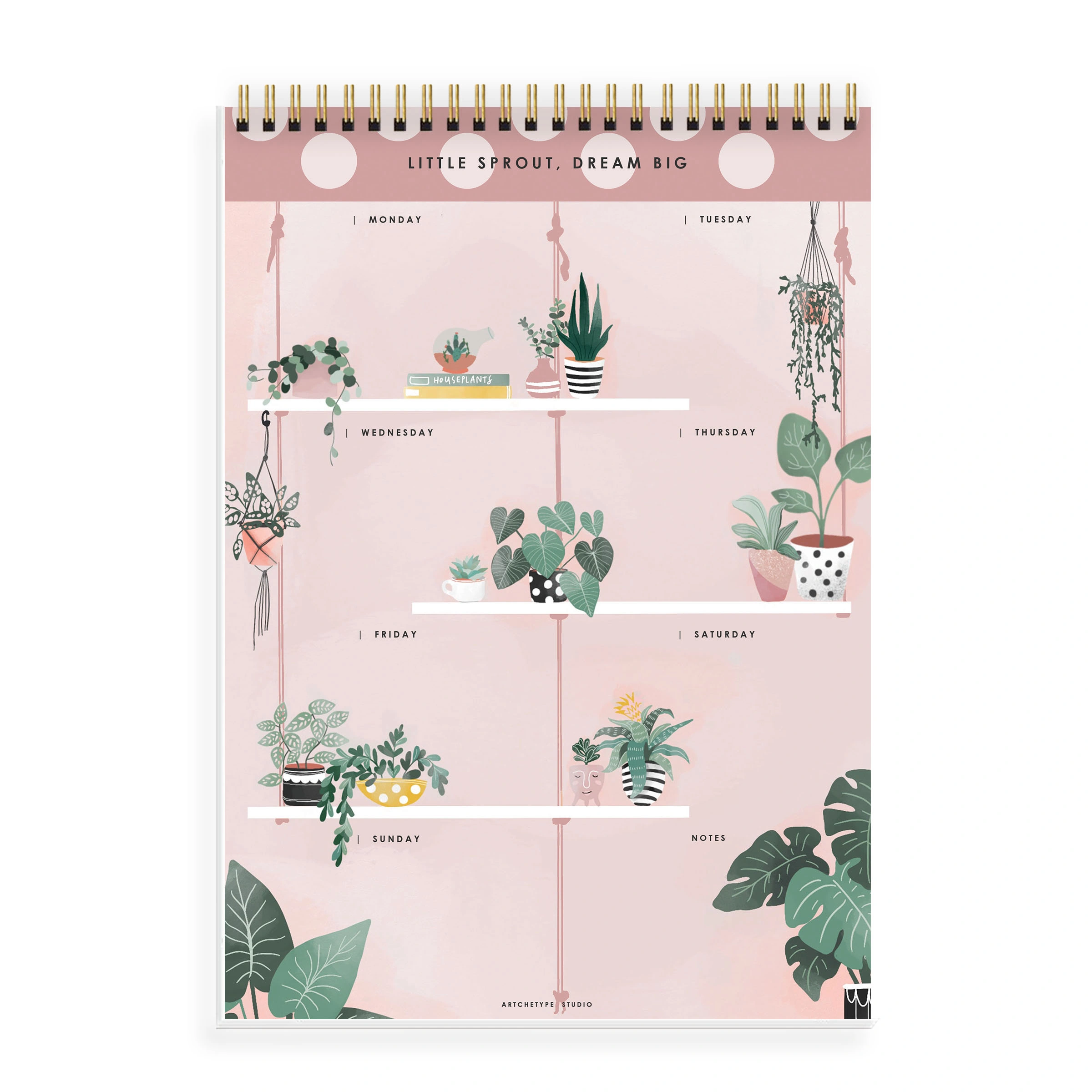 WEEKLY PLANNER - LITTLE SPROUT, DREAM BIG - Water Your Dreams-1