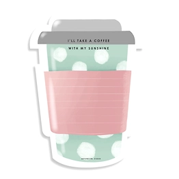 Water Your Dreams STICKY NOTES PAD - Coffee-on-the-go - Blush & Mint