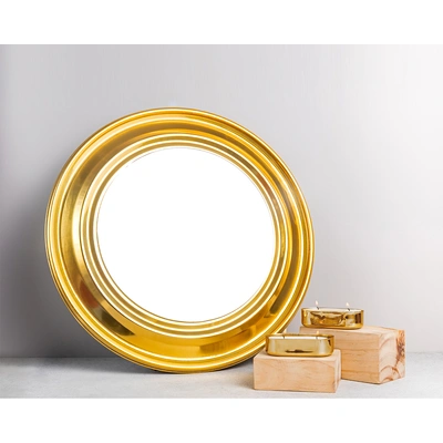 RADIANCE GOLD ROUND MIRROR - 18 inches