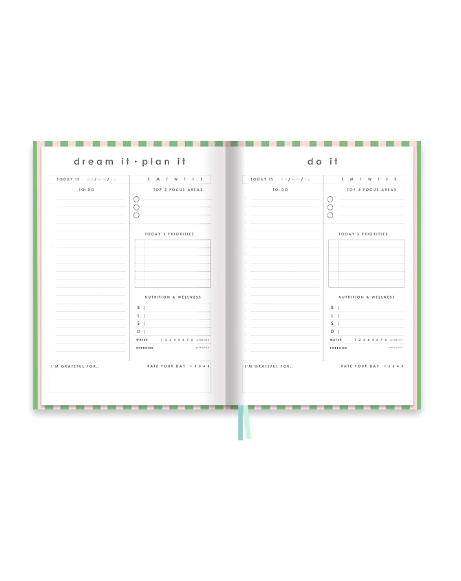 Cute ft. Cubo Hardbound Daily Undated Goal Planner - Pre-order Edition-10