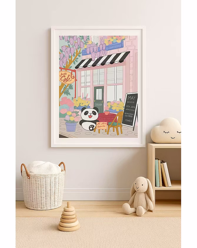 Art Print- Cubo's Bloom & Brew Art Print- Cubo's Bloom & Brew-8.2” x 11.6”-3