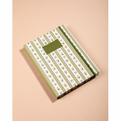 hardbound notebook- meadow charms
