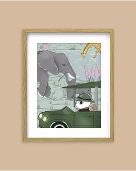 Art Print- Into the Wild with Cubo