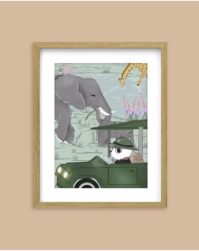 Art Print- Into the Wild with Cubo 1