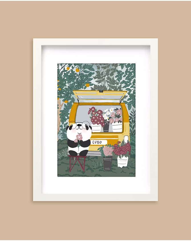Art Print- Cubo's Garden Cart 1