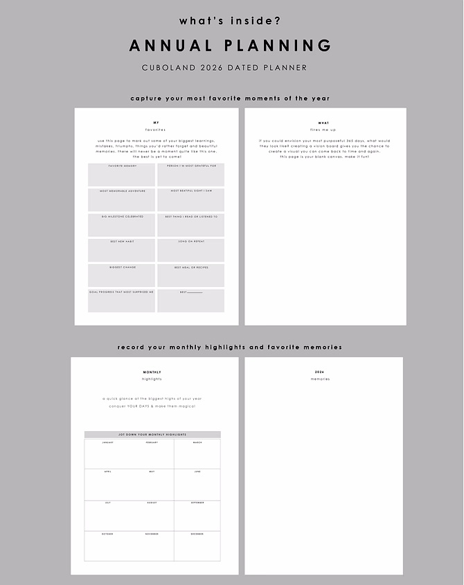 2026 Hardbound Dated Planner- Fresh Start-2