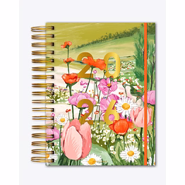 2026 wire-o bound dated planner- magical blooms