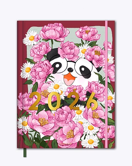 2026 Hardbound Dated Planner- Peony Whispers