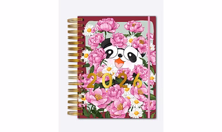 2026 Wire-O Bound Dated Planner- Peony Whispers
