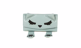 Cute Kitty Wallet (Teal Blue)