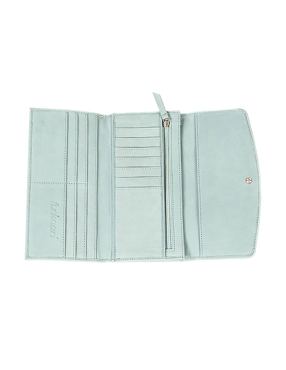 Cute Kitty Wallet (Teal Blue)-2