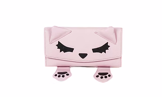 Cute Kitty Wallet (Baby Pink)