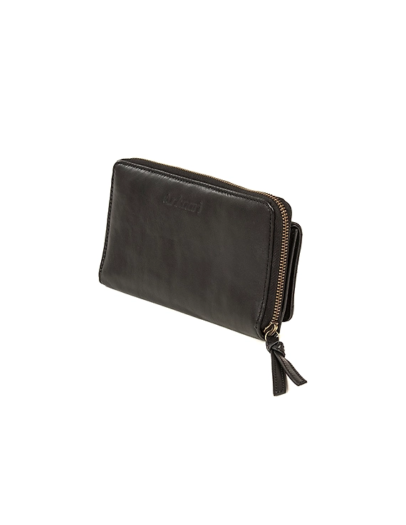 Bianca Wallet (Ebony Black Quilted Flap)-1