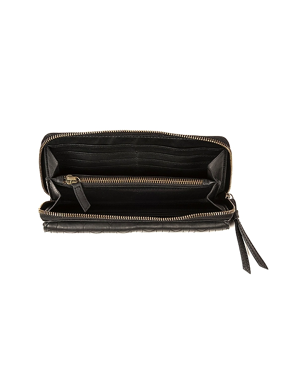 Bianca Wallet (Ebony Black Quilted Flap)-2