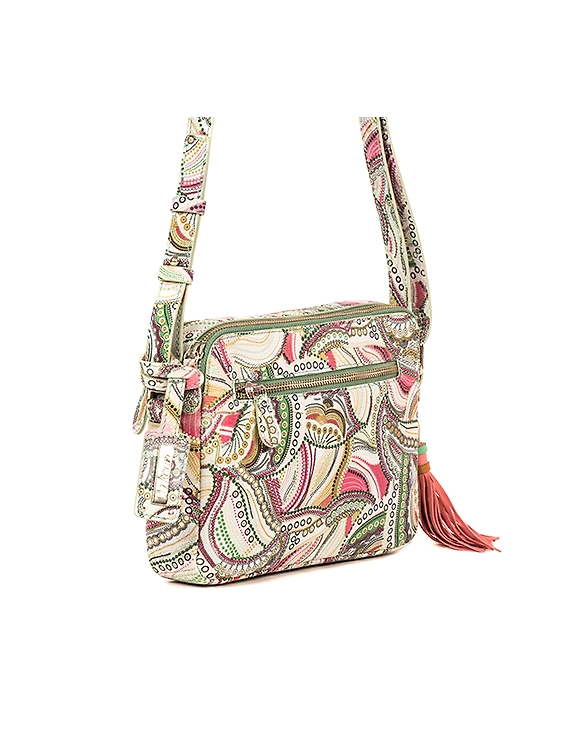 Flora Sling Bag (Printed Sea Green)-FUN86_A