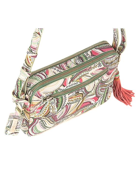 Flora Sling Bag (Printed Sea Green)-3