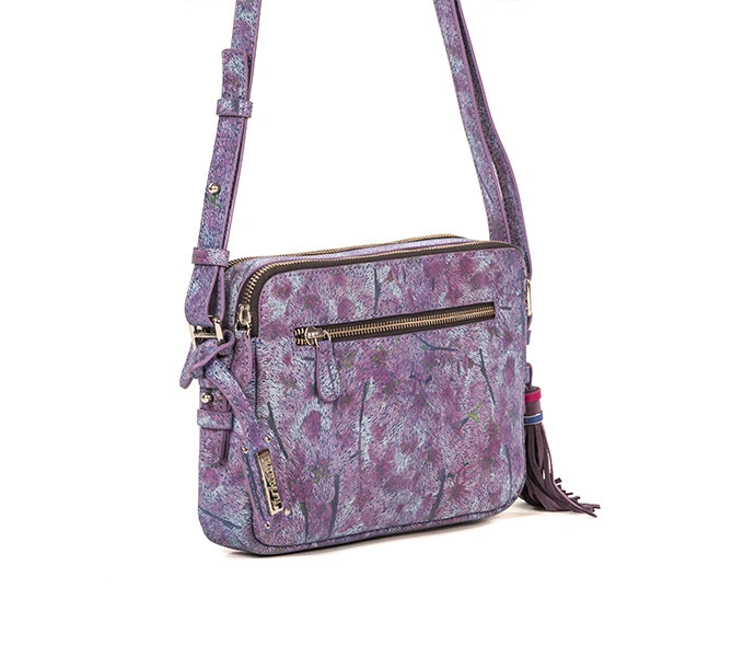 Flora Sling Bag (Printed Purple)-FUN86_D